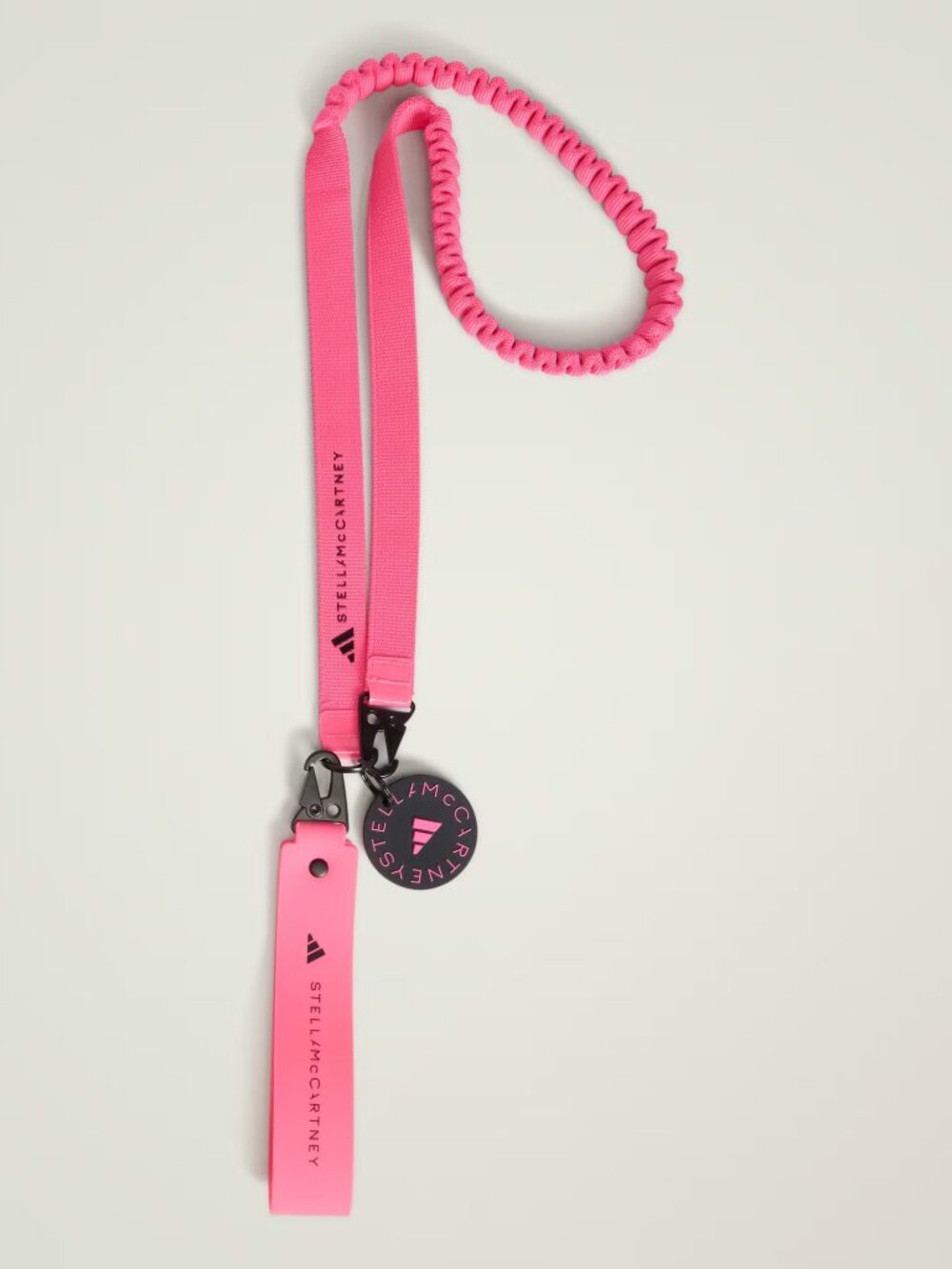 Adidas by Stella McCartney Lanyard Keychain Pink KC4216 NWT Crossbody NEW